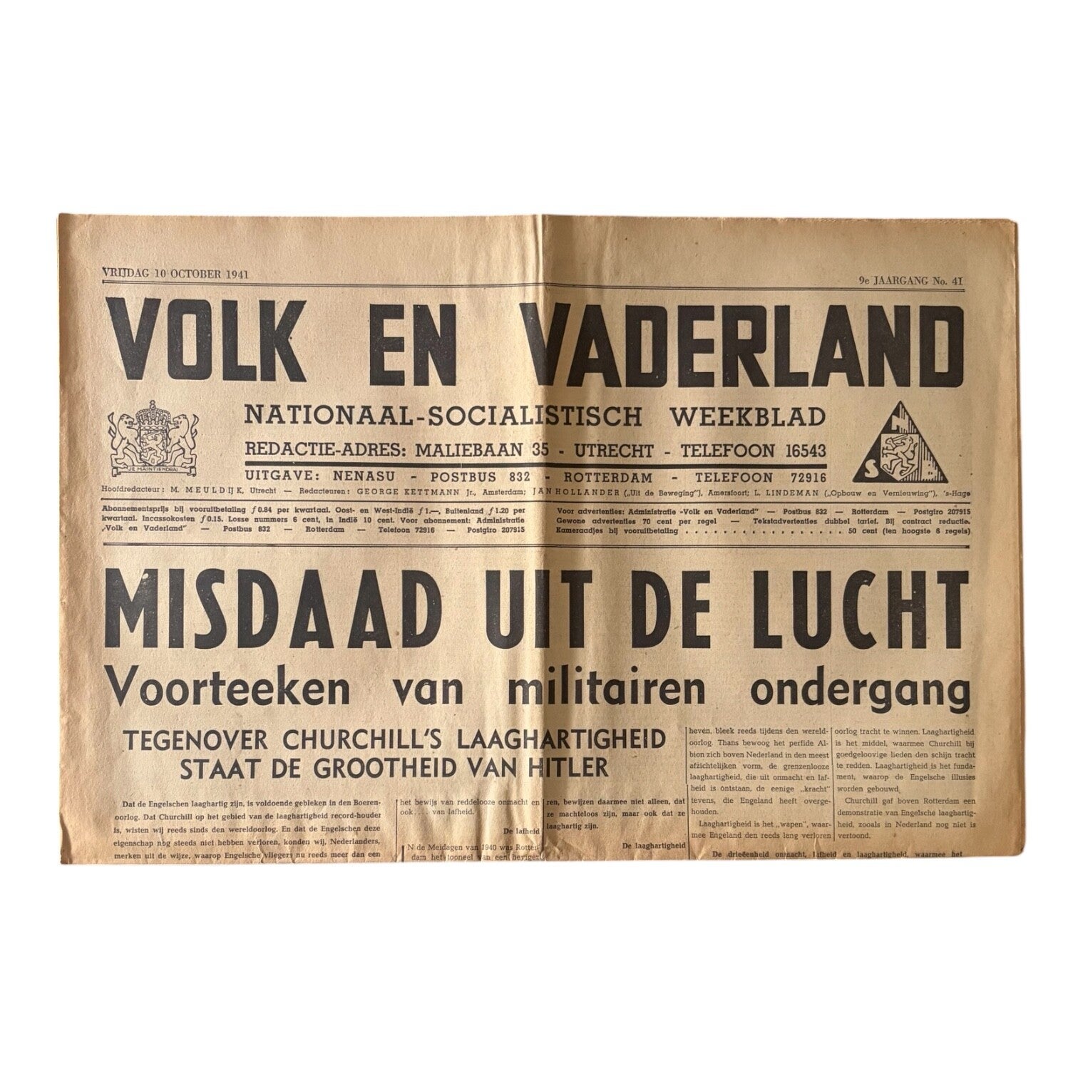 Krant 'VoVa - 9e jaargang No. 41'