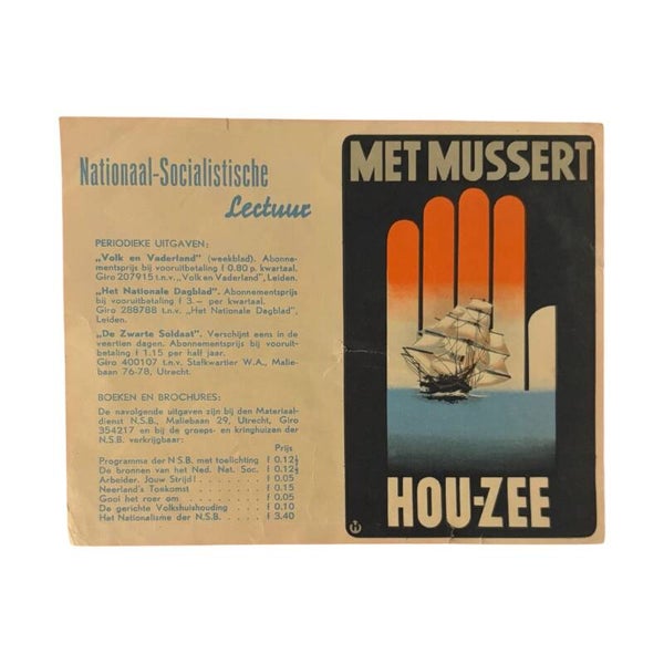 Flyer 'Met Mussert - HOUZEE'
