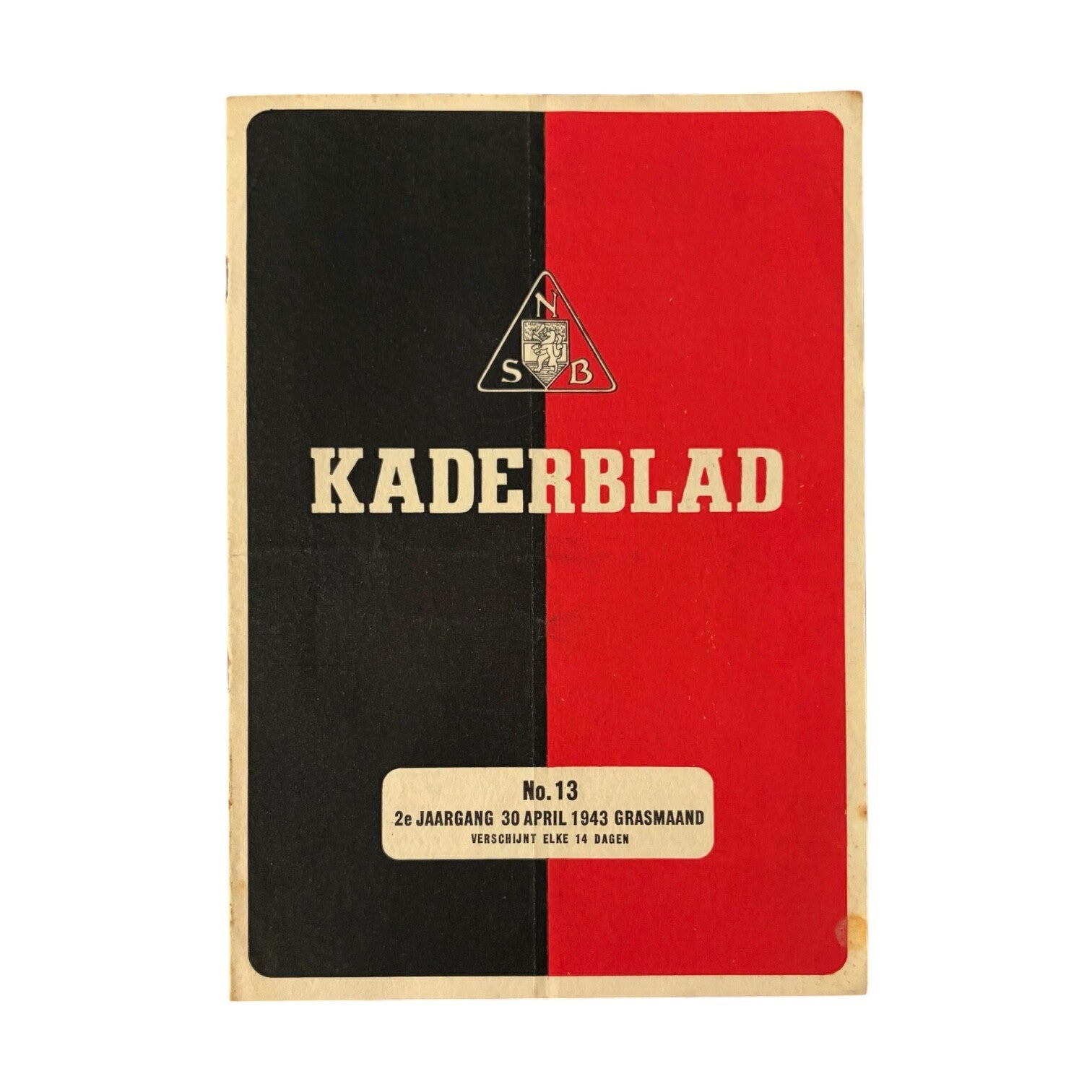 Brochure 'NSB Kaderblad 1943'