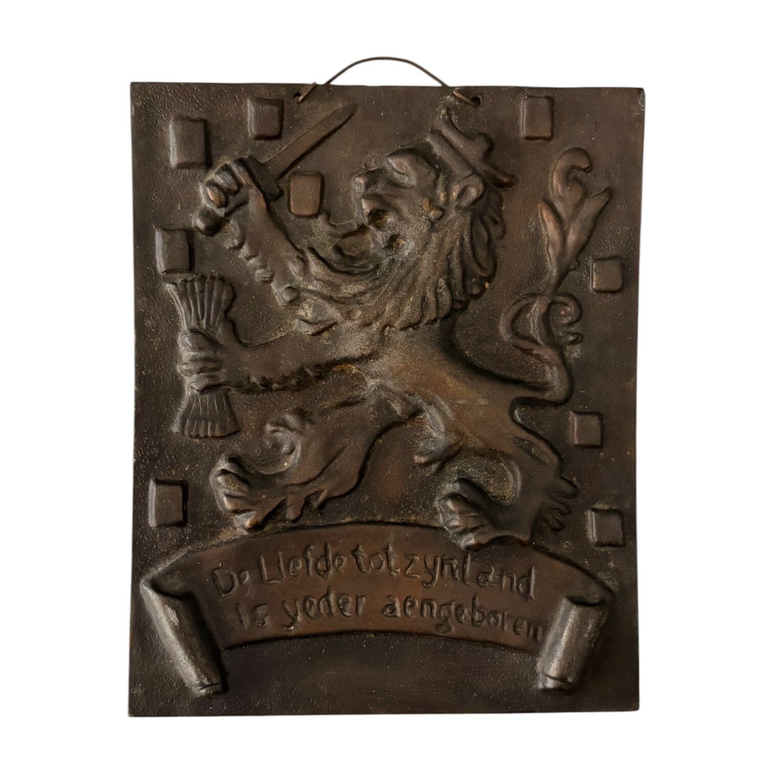Bronzen Plaquette 'NAD'