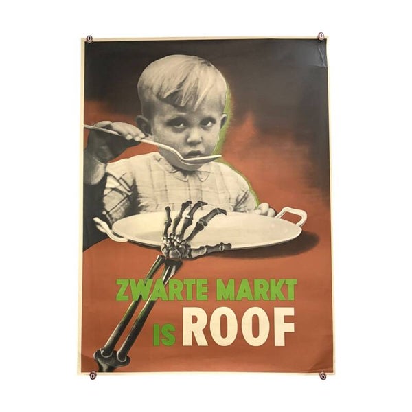 Poster 'Zwarte Markt is Roof'