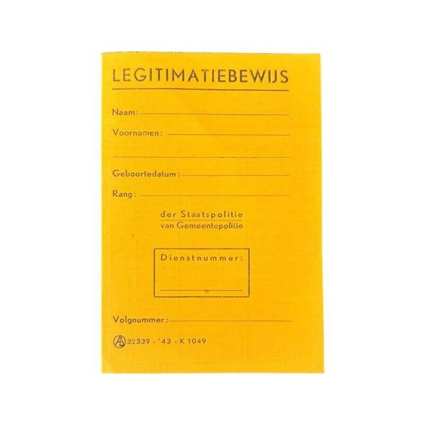 Legitimatiebewijs 'Staatspolitie'