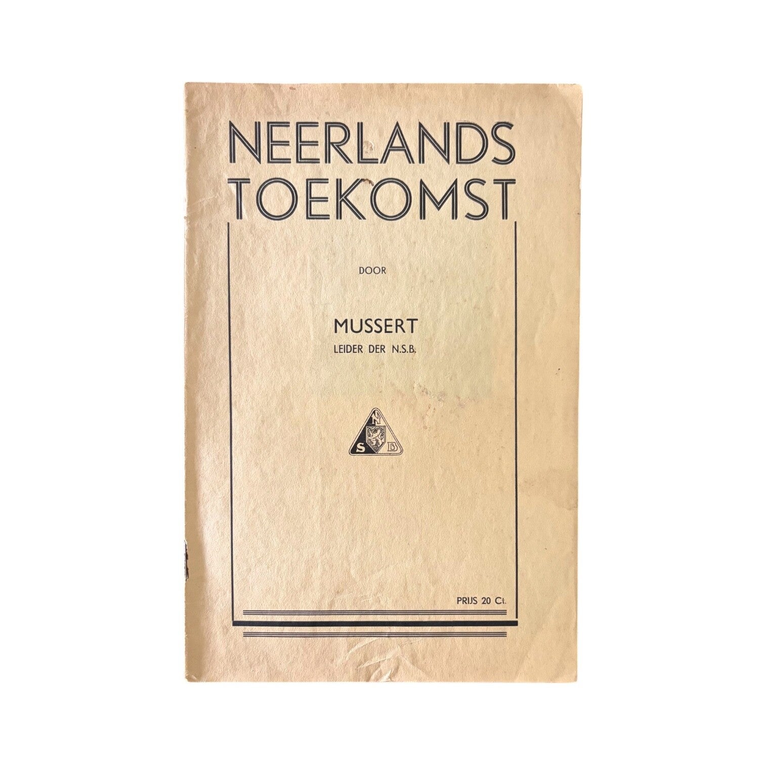 Brochure 'Neerlands Toekomst'