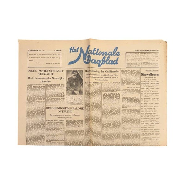 Krant 'Nationale Dagblad' (Nr. 291)
