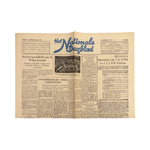 Krant 'Nationale Dagblad' (Nr. 192)
