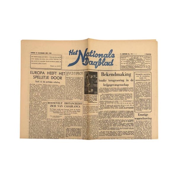 Krant 'Nationale Dagblad' (Nr. 170)