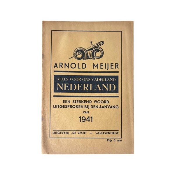 Brochure 'Alles voor ons Vaderland'