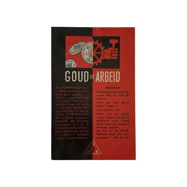 Flyer 'NSB - Goud of Arbeid'