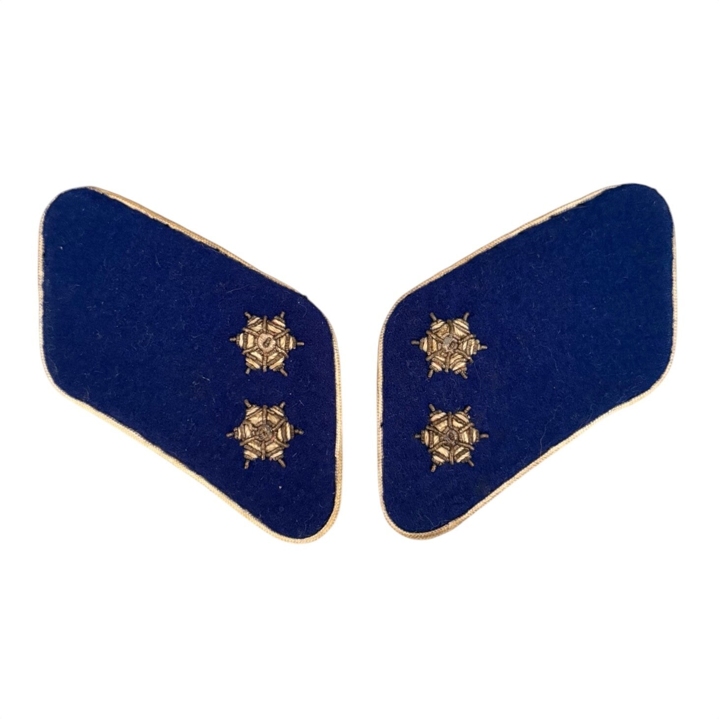 Originele WW2 Kraagstukken 'Staatspolitie' Schalkhaar
