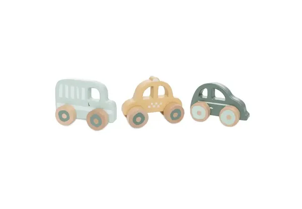 jollein Houten Auto op Wielen - On The Go - 3 Stuks