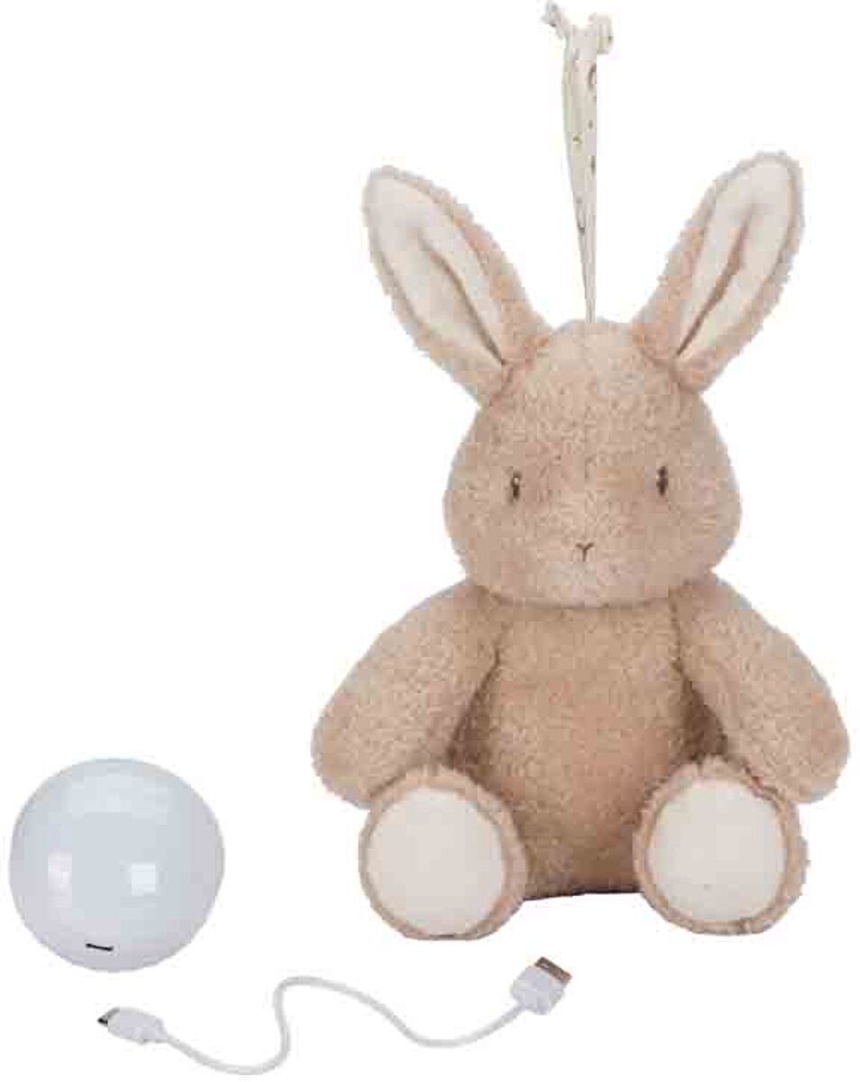 Little Dutch Knuffelkonijn Licht & Geluid Newborn Naturals