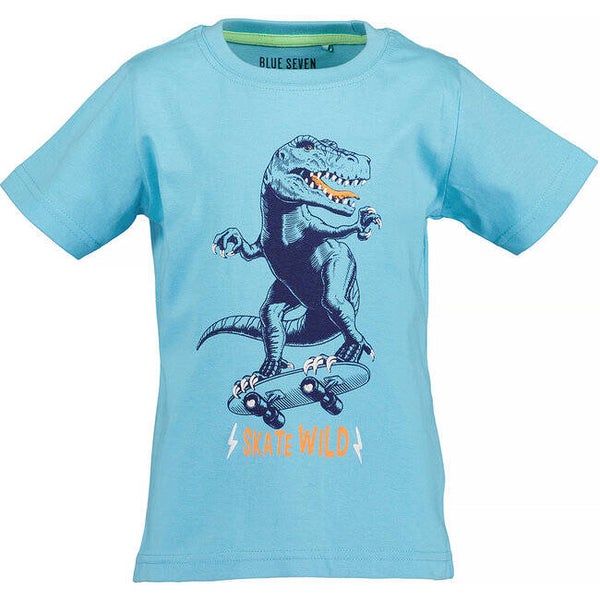 Blue Seven T-shirt Jungle Dino (turquoise)