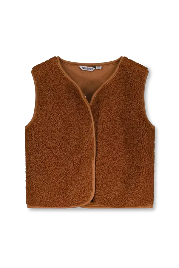 Moodstreet Unisex gilet met knoop