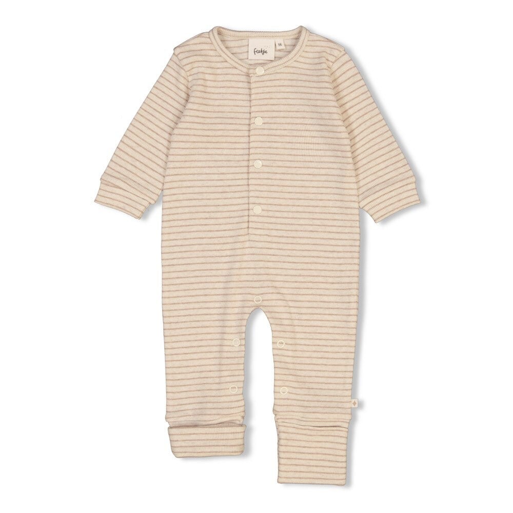 Feetje  The Magic is in You  Pak omslagvoet Streep- Taupe melange