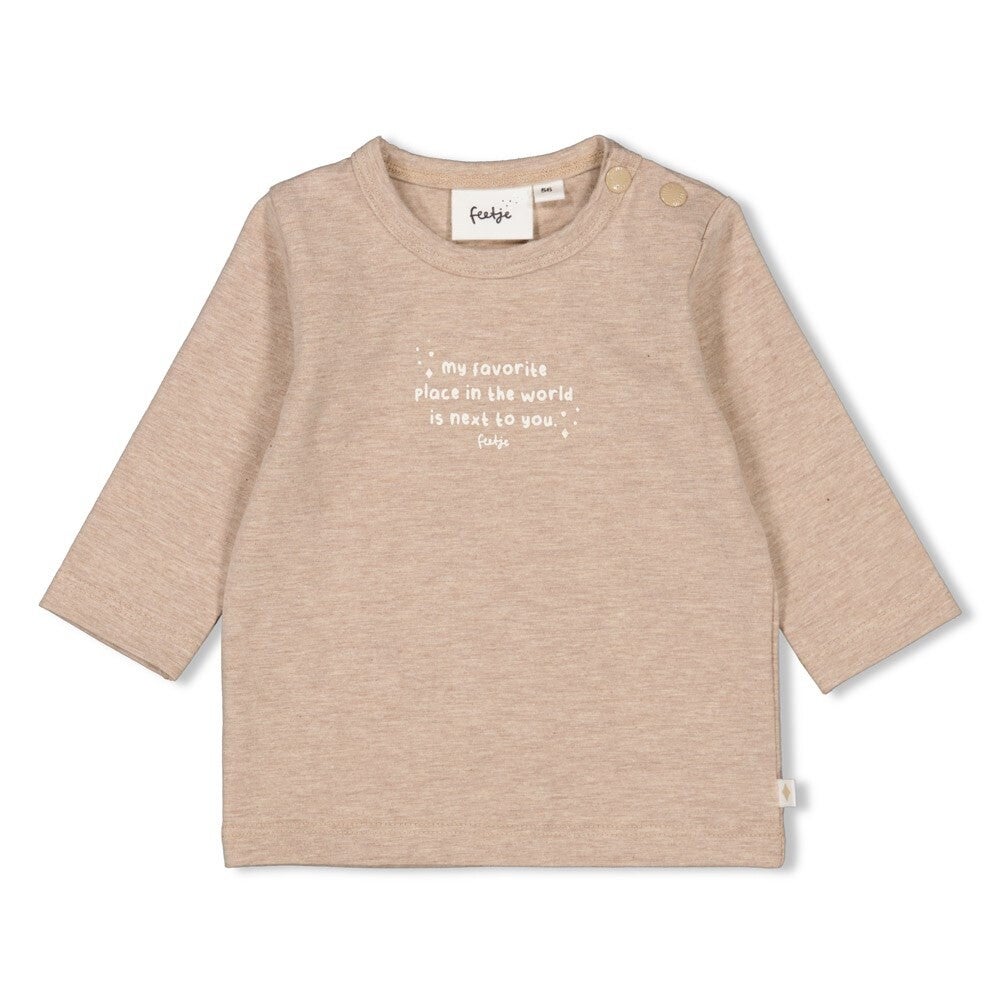 Feetje  The Magic is in You  Longsleeve Taupe melange