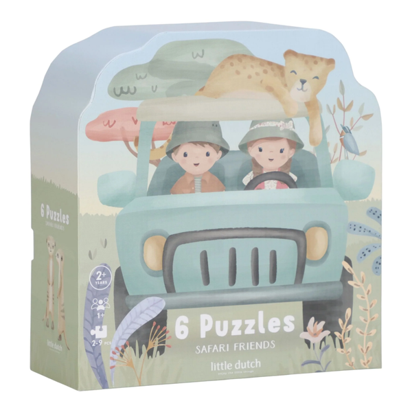 Little Dutch - 6 Puzzles - Safari Friends