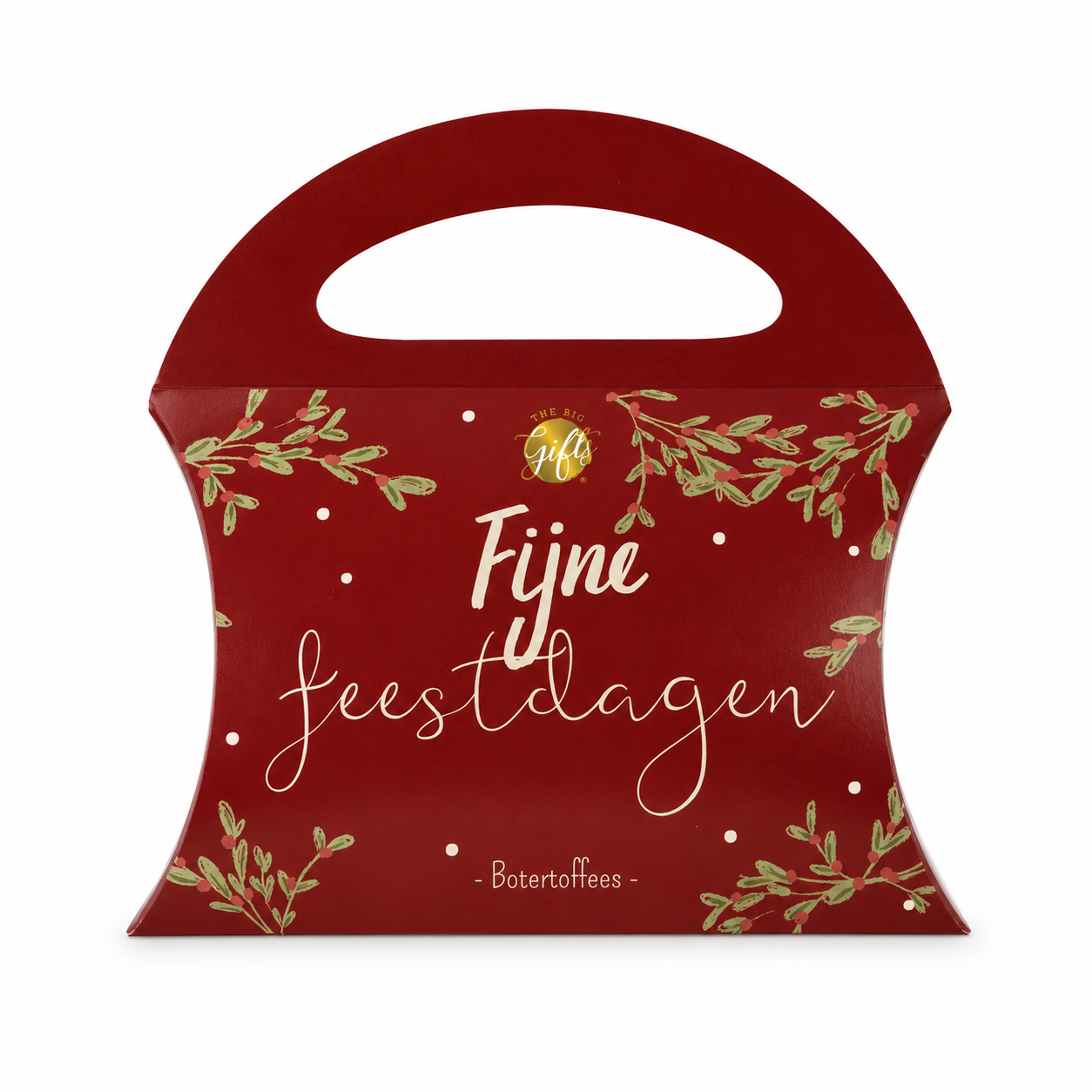 The Big Gifts Snoep Tasje – Fijne Feestdagen Rood