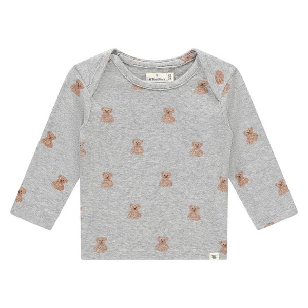 A Tiny Story baby longsleeve light grey melange