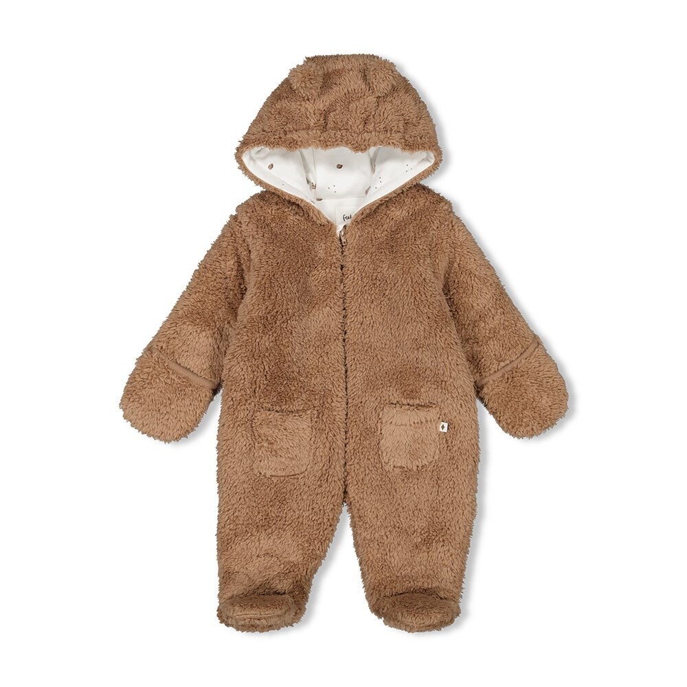 Feetje  Teddy pak met capuchon - Bruin