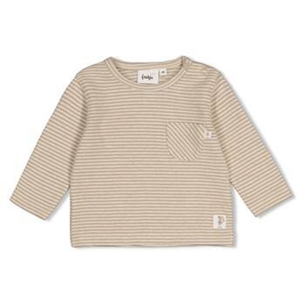 Feetje Over the Moon for You - Longsleeve rib met streep