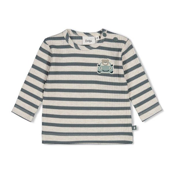 Feetje - Longsleeve rib met streep - Beep Beep