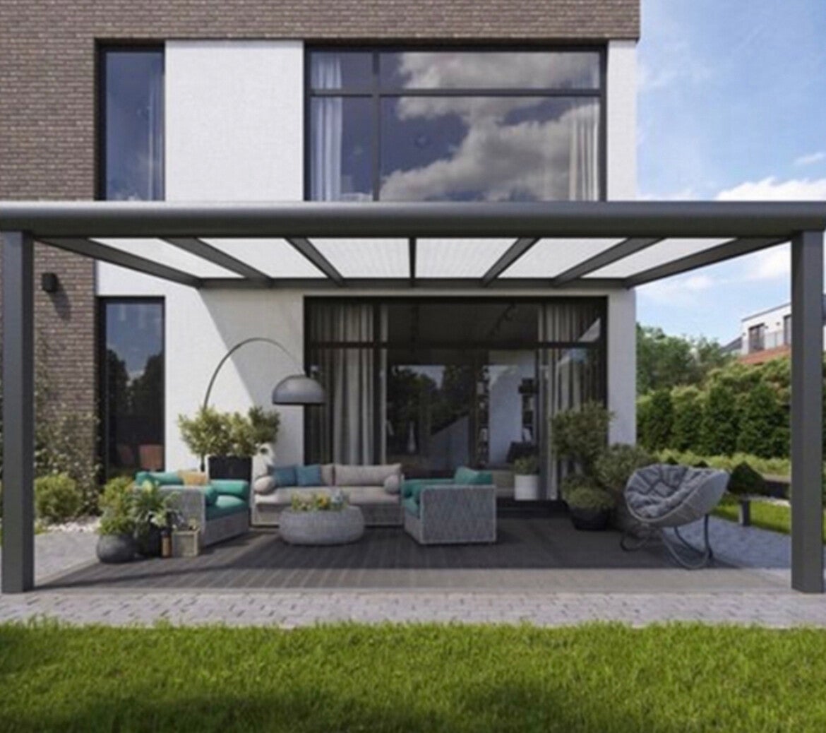 Aluminium veranda - 5 meter breed