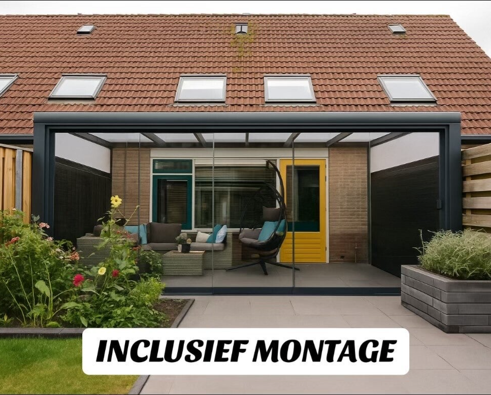 compleet gesloten serre - 3 meter breed