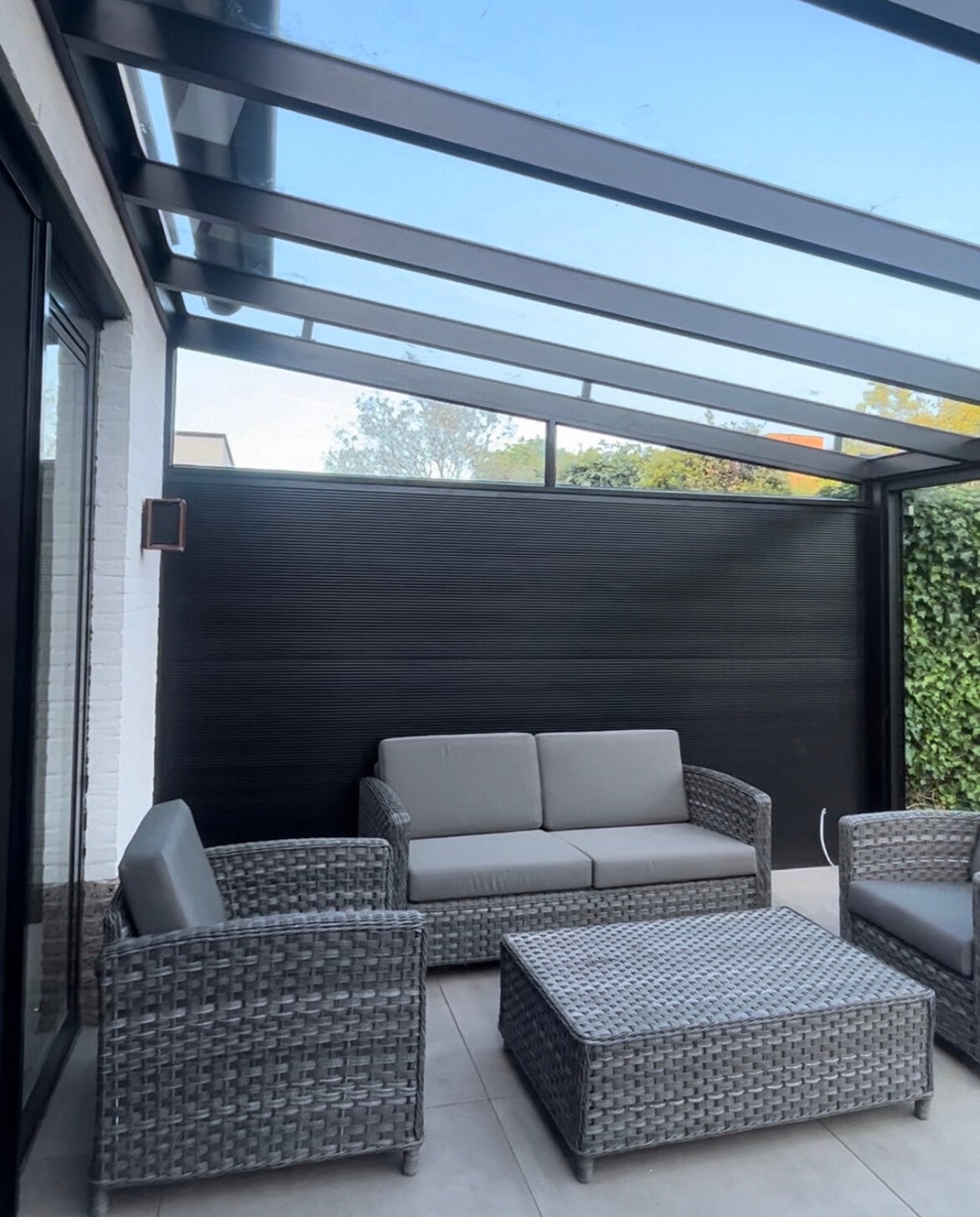 isolatie panelen + glazen spie