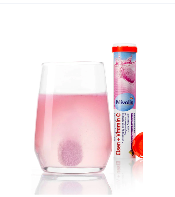 Complément alimentaire effervescents de fer + vitamine