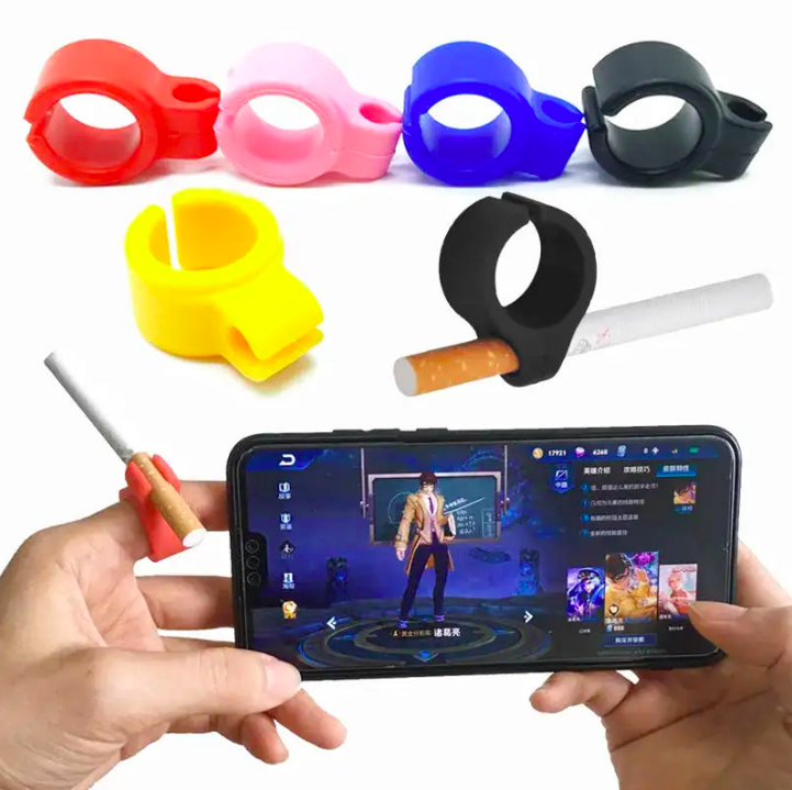 Porte-Cigarette en Silicone et en Acier inoxydable