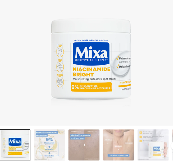 Mixa Niacinamide Bright 400 ml