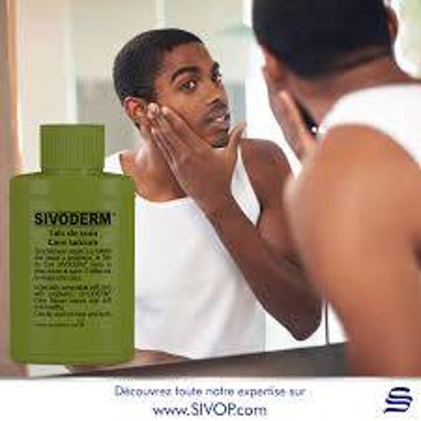 poudre - TALC Sivoderm   pour acné, boutons et eczéma