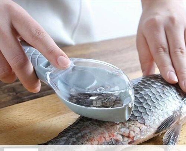 Décortiqueur de poisson en plastique et en acier