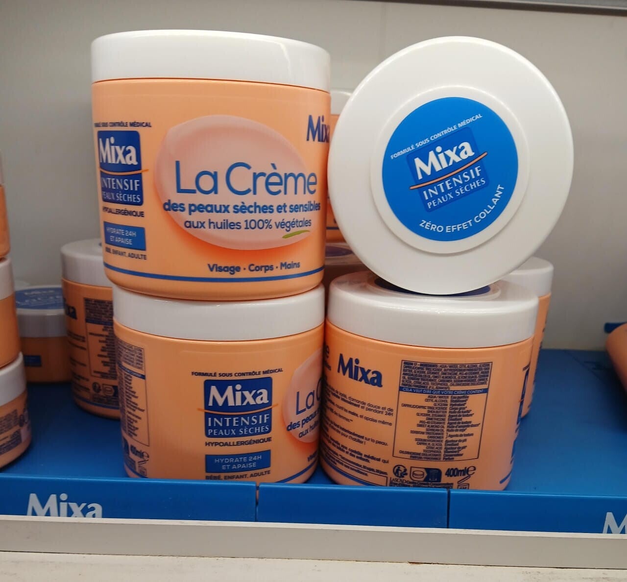 Crème Réparatrice Corps Peau Sèche et Sensible Aux Huiles Végétales MIXA