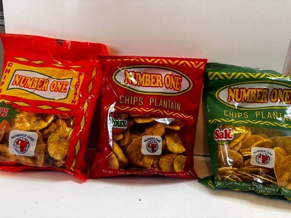 Lot de 3 Saveurs des chips de bananes plantins exotiques et Biologique