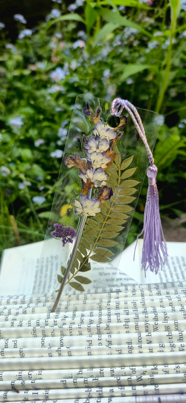 Basic clear bookmark purple