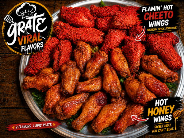 HOT HONEY & FLAMING HOT CHICKEN (PLATTER)