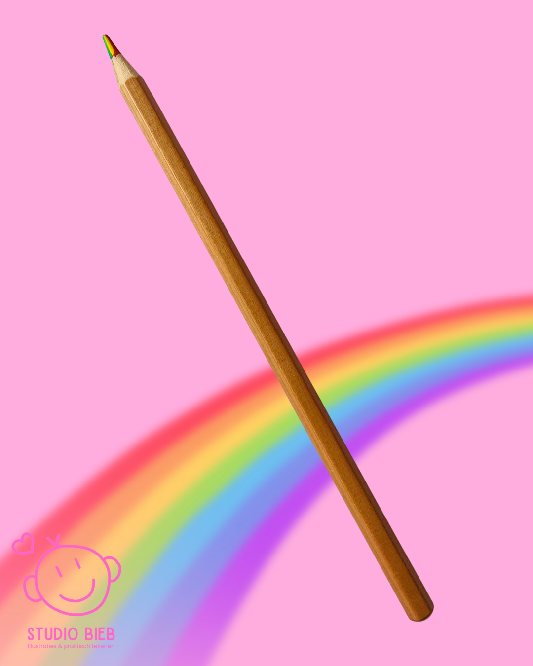 Regenboog potlood