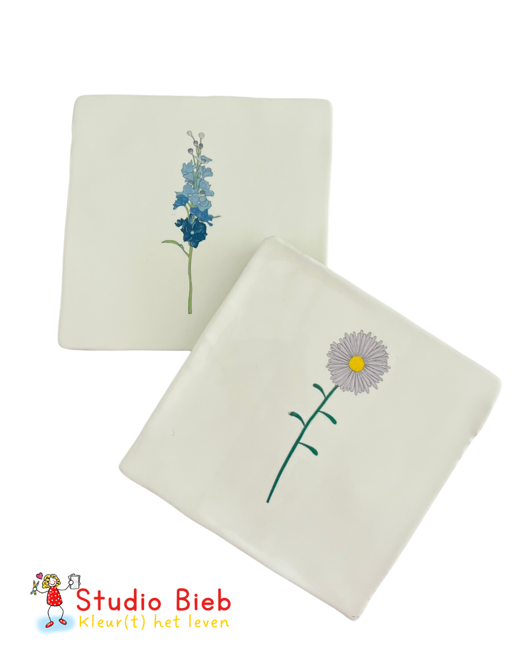 Tegeltje met geboortebloem