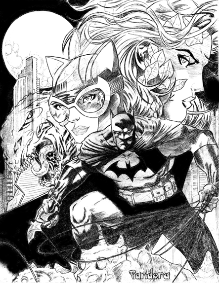 Batman by Pandora on Canvas
