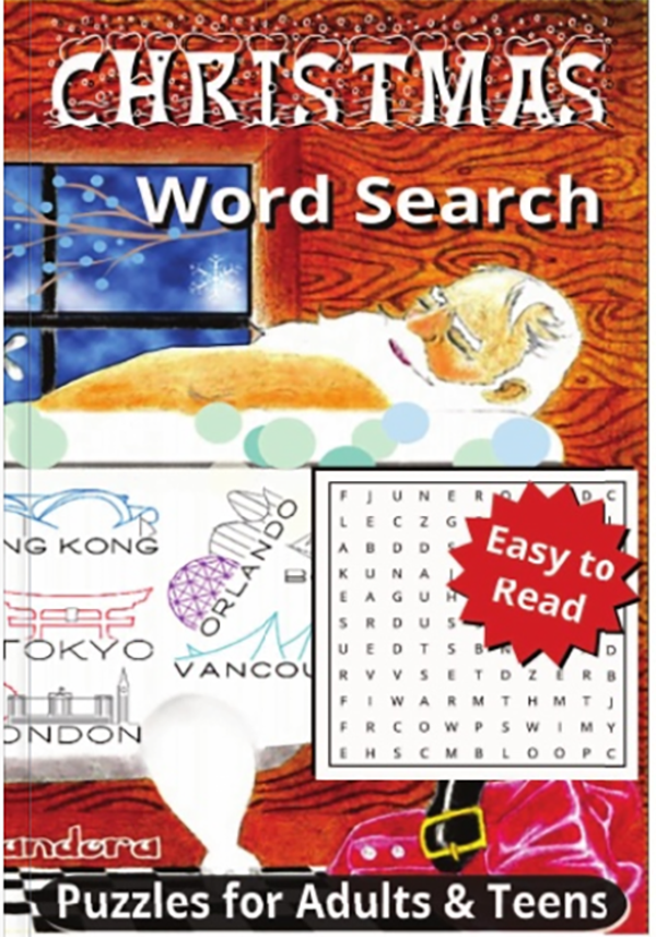 Christmas Word Search Book - Santa's Relaxing