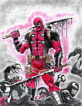 Deadpool by Pandora on Canvas