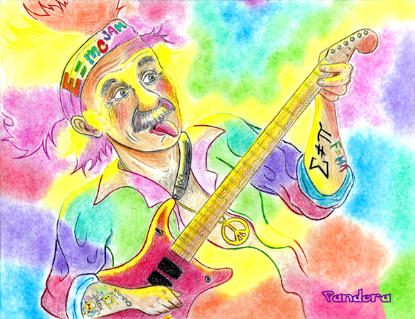 Einstein's Theory of Rock-olution on Canvas