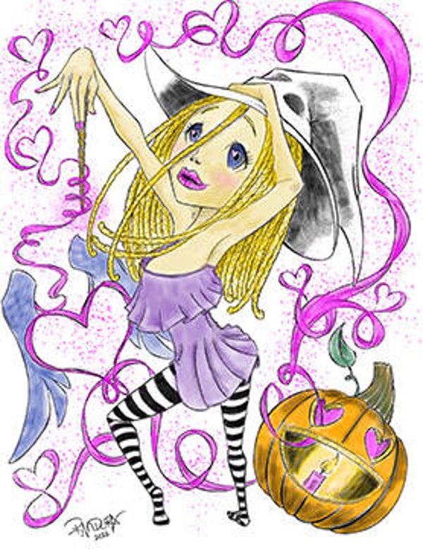 Good Witch - February on Canvas