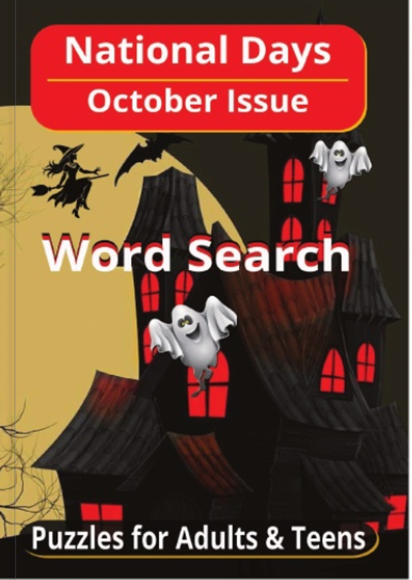 National Days for October - Word Search Book