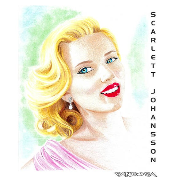 Scarlett Johannson on Canvas