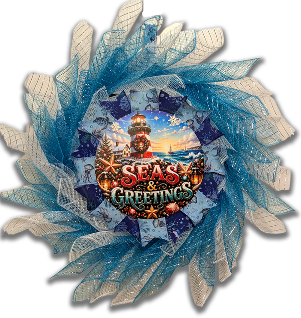 Seas & Greetings 21" Christmas Wreath