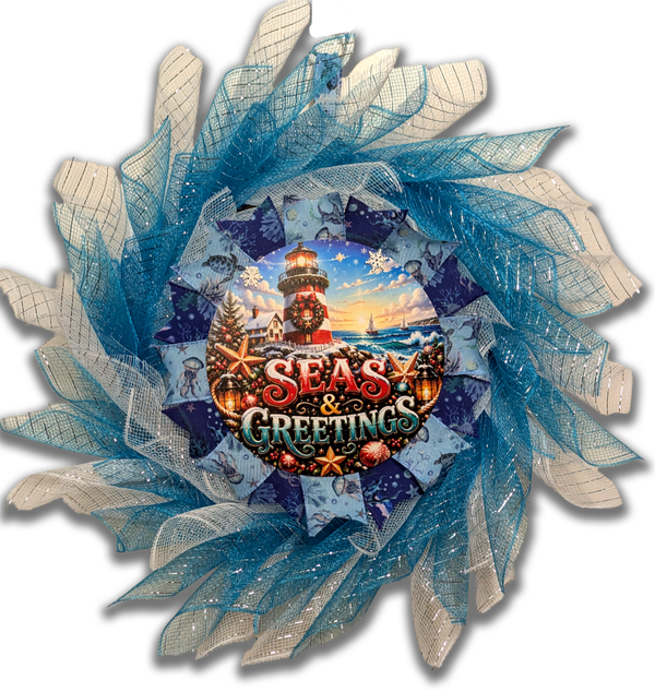 Seas & Greetings 21" Christmas Wreath