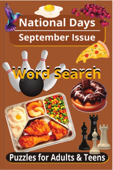 National Days for September - Word Search Book