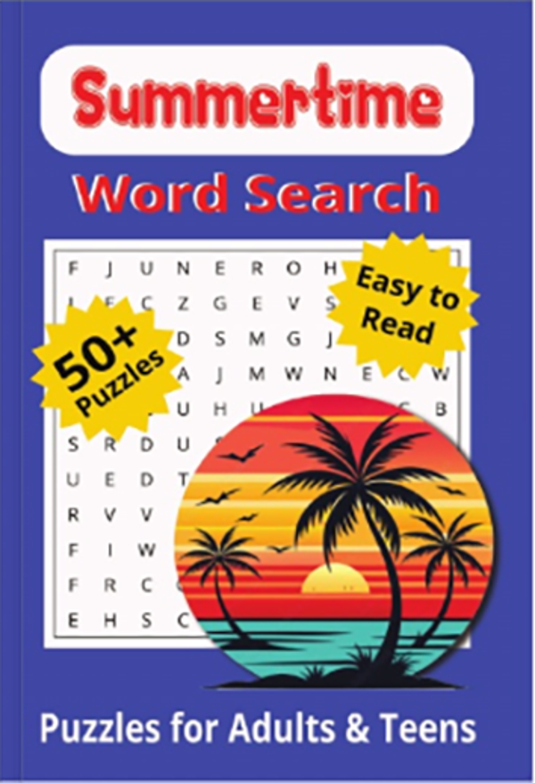 Summertime Word Search Book - 110 pages